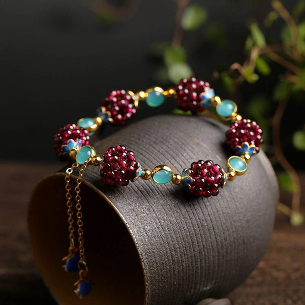 Pulsera de Berries de Piedra Natural