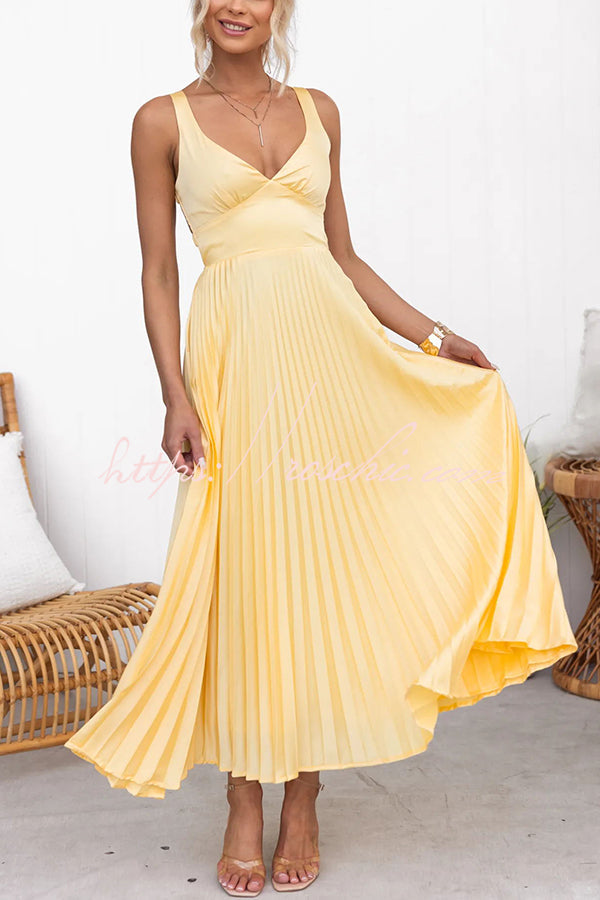 Mónica | Deslumbrante vestido plisado