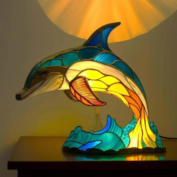 Lámpara de Mesa Delfín Bohemio