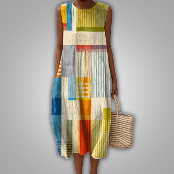 Mika | Vestido moderno con parches