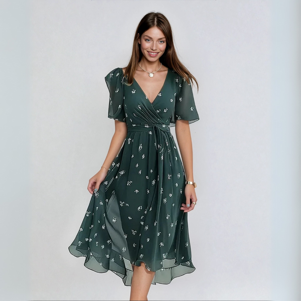 Eloísa | Vestido elegante de manga corta