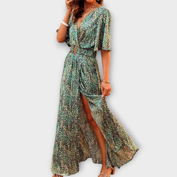 Isidora | Vestido cruzado fluido elegante