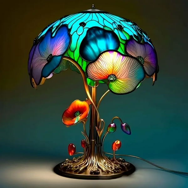 Lámpara de Flor de Hongo Bohemio