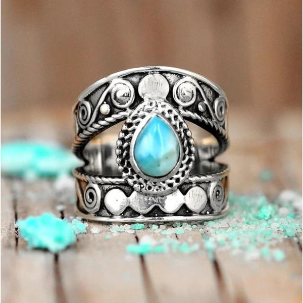 Anillo Draadopen Turquesa