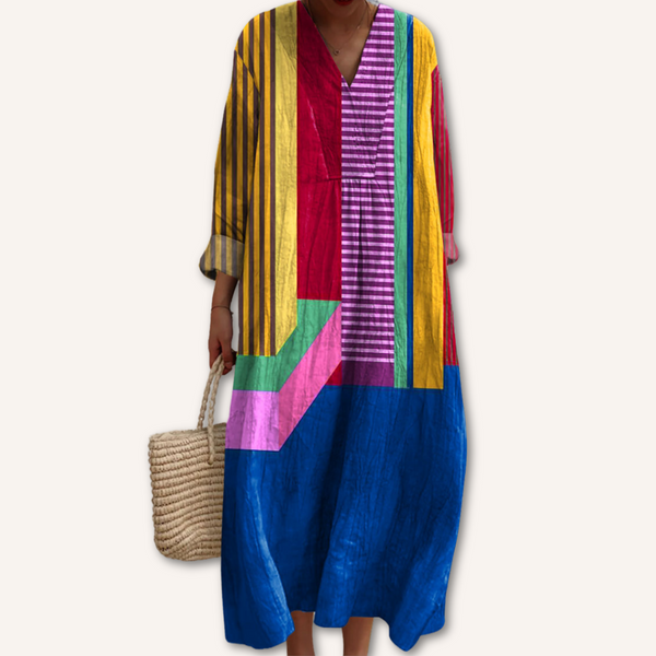Mireia | Vestido con estampado multicolor
