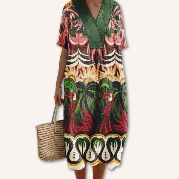 Estela｜Vestido estampado