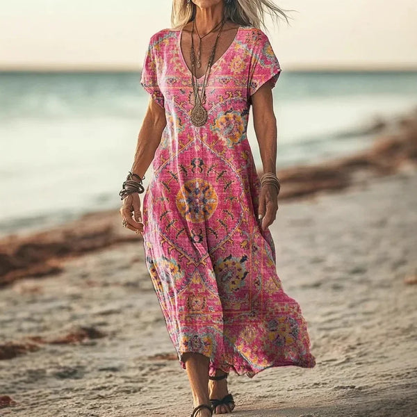 Michelle | Vestido maxi colorido