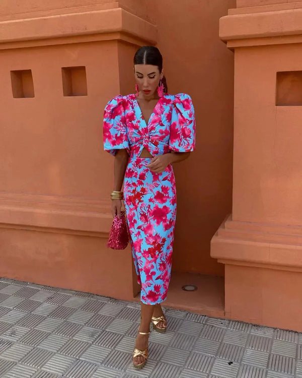 Simona | Vestido Midi de Moda