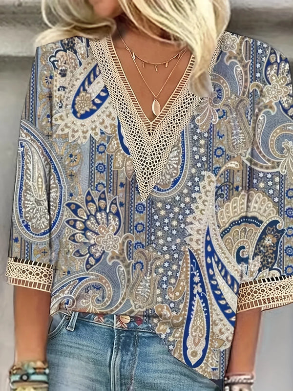 Nela | Blusa elegante con estampado juguetón