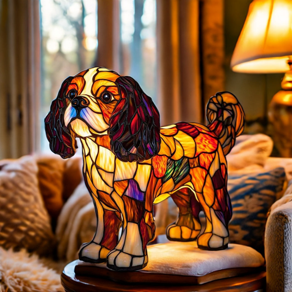 Lámpara de Vidrio Templado Cavalier King Charles Spaniel
