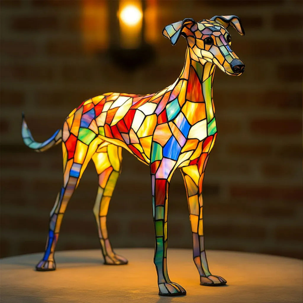 Lámpara de Greyhound de Vidrio Templado