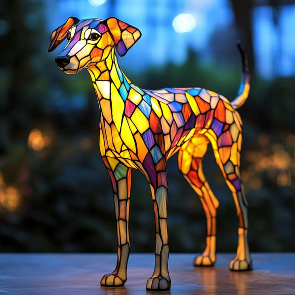 Lámpara de Whippet de Vidrio Templado