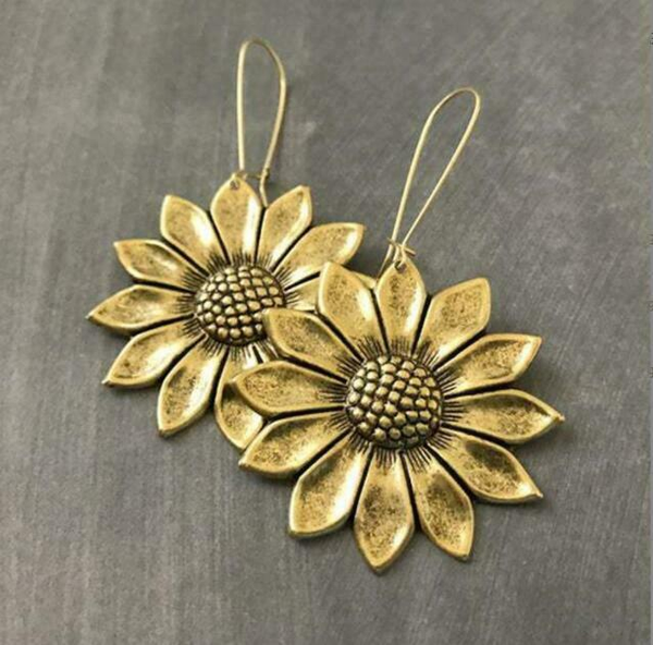 Pendientes Vintage Zonnebloem