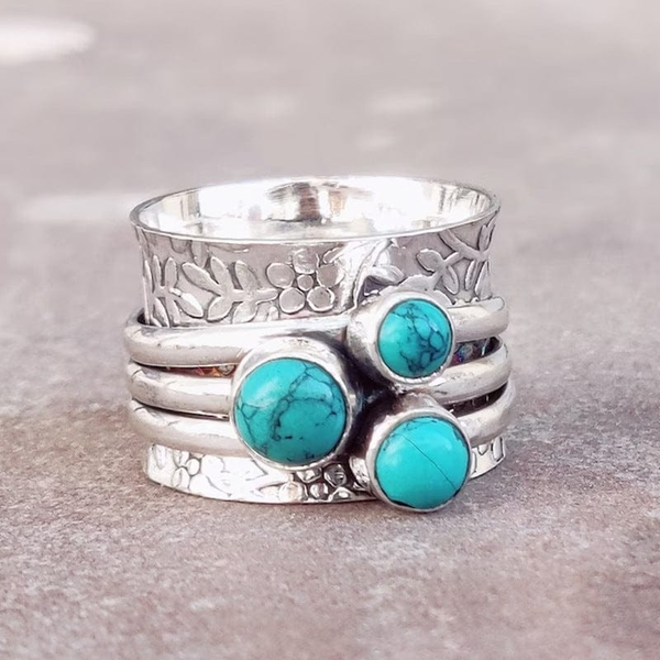 Anillo Vintage Coleccionistas Azul